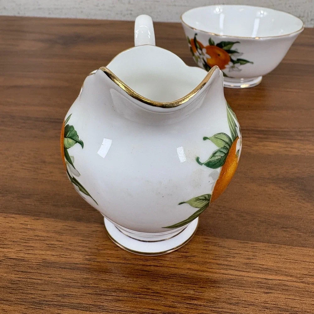 Vintage Tuscan English Bone China Mimi Pitcher and Sugar Bowl Discontinued Qty 2